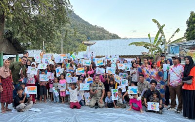SKB Kota Bima Gelar Kunjungan Literasi TBM Doho Kaboro & Kampanye Anti Bullying di Wadu Mbolo Kota Bima